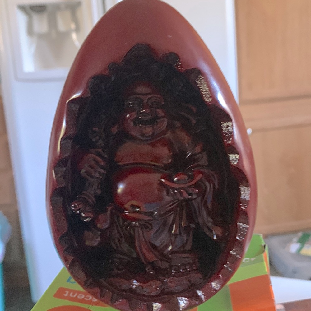Chinese egg with Buddha
